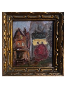 SIGNED CHAIM SOUTINE RUSSIAN FRENCH OIL PAINTING