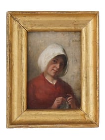 GERMAN PORTRAIT OIL PAINTING SIGNED MAX ARENZ