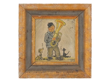 CZECH ILLUSTRATION OIL PAINTING BY FRANTISEK VOBORSKY