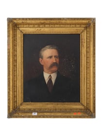 ANTIQUE AMERICAN SCHOOL OIL PORTRAIT PAINTING