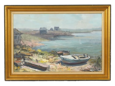 MODERNIST AMERICAN OIL PAINTING BY ANNA ABERNETHY