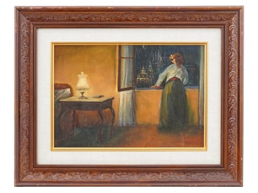 UKRAINIAN PAINTING BY PETR KIYANITSA FEMALE FIGURE