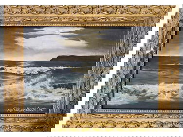 RUSSIAN SEASCAPE OIL PAINTING AFTER IVAN AIVAZOVSKY