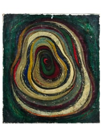 ABSTRACT OIL PAINTING SIGNED JOHN MUIR MUCCIARIELLO
