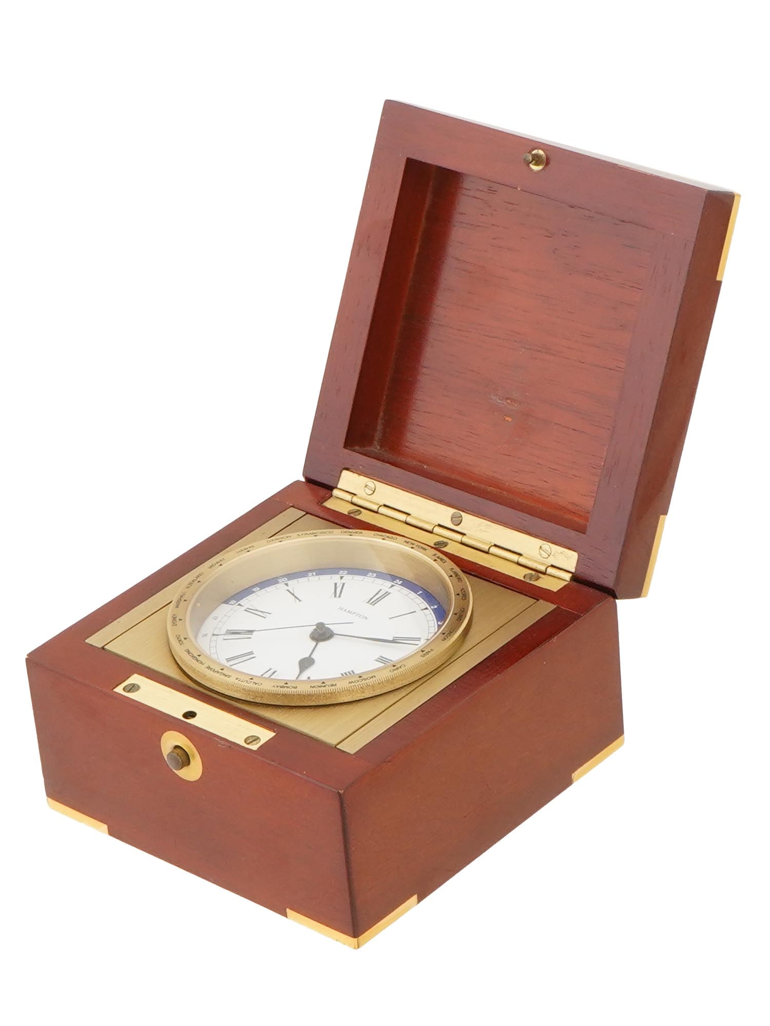 WEST GERMAN HAMPTON WOOD CASED MARINE CHRONOMETER (1 of 15)
