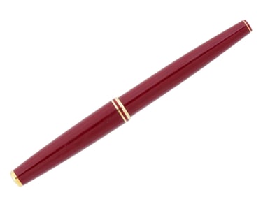VINTAGE 14K NIB MONTBLANC CORAL RED FOUNTAIN PEN