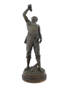 ANTIQUE FRENCH BRONZE SCULPTURE BY SYLVAIN KINSBURGER