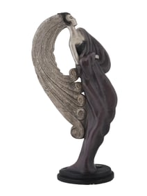 ART DECO COMPOSITE SCULPTURE BY CLAUDE LE CLERC