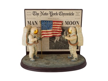 DANBURY MINT APOLLO 11 ONE SMALL STEP MODEL DIORAMA