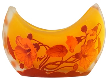AFTER EMILE GALLE ART NOUVEAU CAMEO GLASS VASE