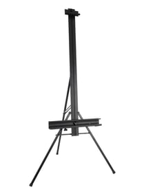 MODERN HEAVY DUTY BLACK ALUMINIUM METAL ARTIST EASEL