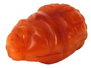 ANCIENT SASANIAN CARVED AGATE INTAGLIO BEAD SEAL