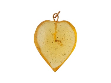 ANCIENT PREHISTORIC AMBER PENDANT WITH ANT INSIDE