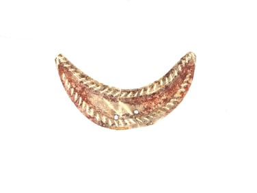 ANCIENT ROMAN GOLD CRESCENT PENDANT 100 TO 300 AD