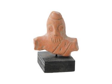 ANCIENT PRE COLUMBIAN MAYAN TERRACOTTA BUST