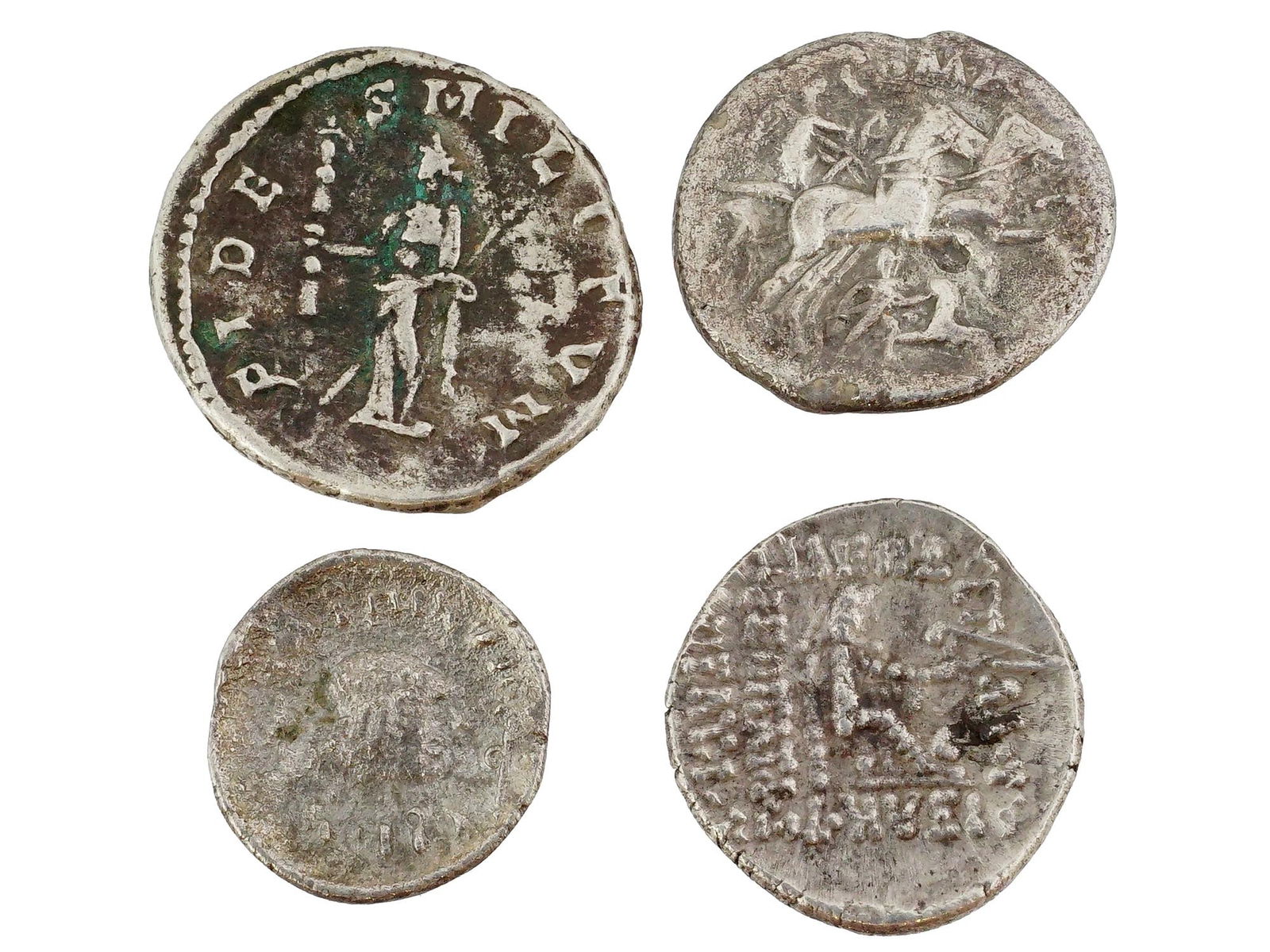 ANCIENT SILVER COINS FROM VARIOUS ERAS AND REGIONS (1 of 4)