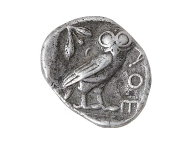 ANCIENT GREEK SILVER TETRADRACHM COIN
