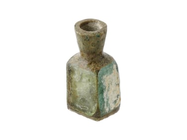 100 AD ANCIENT ROMAN GLASS PERFUME BOTTLE