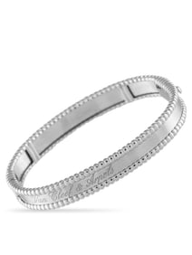 Van Cleef & Arpels Perle 18K White Gold Bracelet Size Small