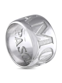 Pasquale Bruni 18K White Gold Amore Band Ring