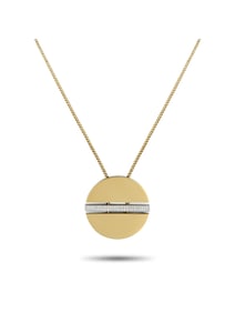 Movado 18K Yellow Gold 0.25ct Diamond Necklace