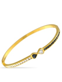 MOUAWAD 18K GOLD 0.85CT DIAMOND AND SAPPHIRE BRACELET
