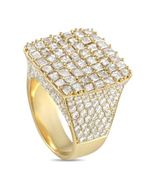 EXCLUSIVE 14K YELLOW GOLD 10.49 CT DIAMOND RING