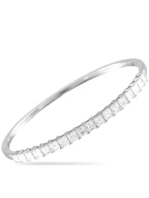 EXCLUSIVE 18K WHITE GOLD 4.0CT DIAMOND BRACELET