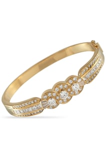 EXCLUSIVE 18K YELLOW GOLD 3.60CT DIAMOND BRACELET