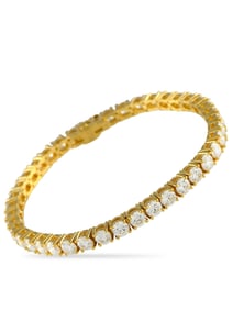 EXCLUSIVE 14K GOLD LAB-GROWN DIAMOND TENNIS BRACELET