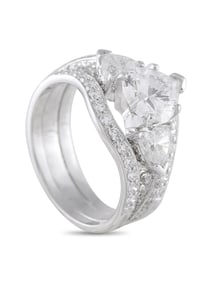EXCLUSIVE 14K WHITE GOLD 2.51CT DIAMOND RING