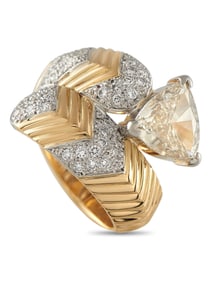 EXCLUSIVE 18K YELLOW GOLD 1.79CT DIAMOND RING