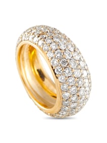 EXCLUSIVE 18K GOLD 3.40CT DIAMOND ETERNITY BAND RING