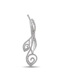 EXCLUSIVE 18K WHITE GOLD 2.25CT DIAMOND BROOCH