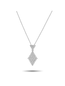 EXCLUSIVE PLATINUM 2.91CT DIAMOND KITE NECKLACE