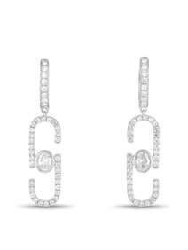 EXCLUSIVE 18K WHITE GOLD 1.40CT DIAMOND EARRINGS