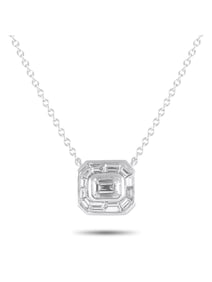EXCLUSIVE 18K WHITE GOLD 1.10CT DIAMOND NECKLACE
