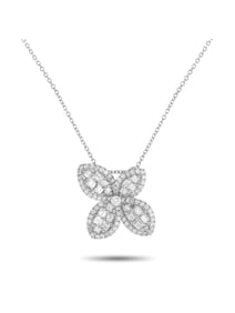 EXCLUSIVE 18K WHITE GOLD 1.10CT DIAMOND NECKLACE