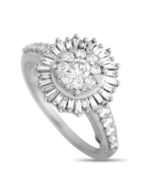 EXCLUSIVE 14K WHITE GOLD 1.0CT DIAMOND RING