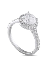 14K WHITE GOLD 2.48CT LAB-GROWN DIAMOND RING