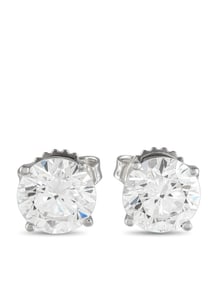 14K WHITE GOLD 3.0CT LAB-GROWN DIAMOND STUD EARRINGS