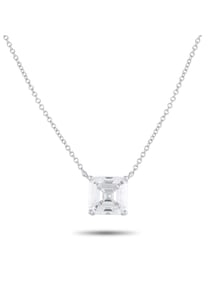 14K WHITE GOLD 2.61CT LAB-GROWN DIAMOND NECKLACE