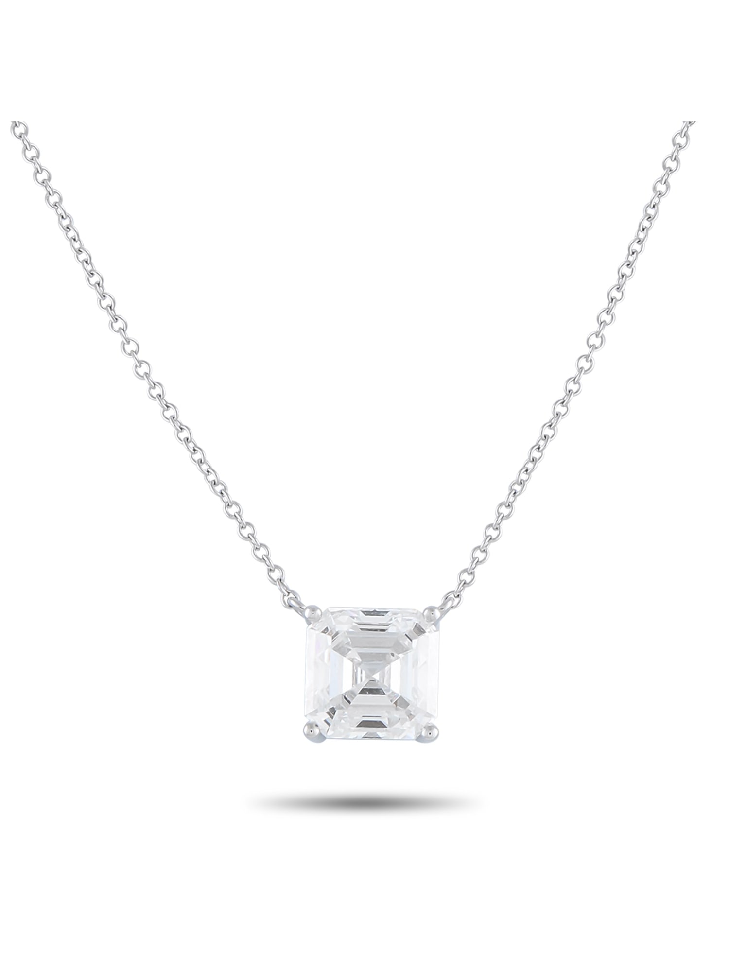 14K WHITE GOLD 2.61CT LAB-GROWN DIAMOND NECKLACE (1 of 5)