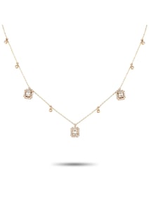 14K YELLOW GOLD 0.70CT DIAMOND NECKLACE