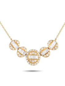 14K YELLOW GOLD 0.60CT DIAMOND NECKLACE