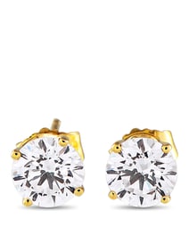 14K YELLOW GOLD 1.50CT LAB-GROWN DIAMOND STUD EARRINGS
