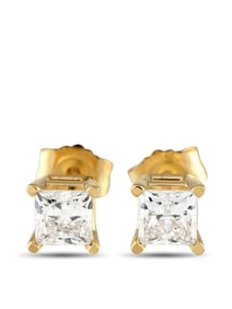 14K YELLOW GOLD 1.01CT LAB-GROWN DIAMOND EARRINGS