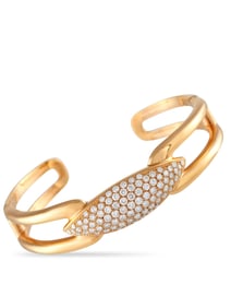 Hasba 18K Rose Gold 1.92ct Diamond Cuff Bracelet