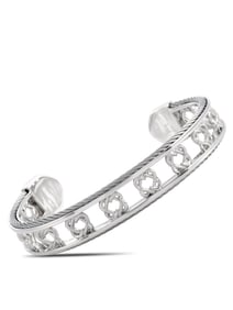 CHARRIOL HEART TO HEART STERLING SILVER BANGLE BRACELET