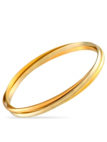 CARTIER TRINITY 18K ROSE GOLD BANGLE BRACELET